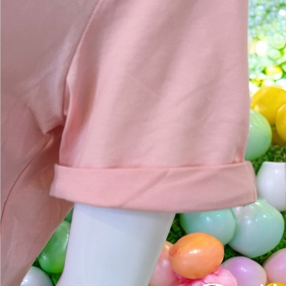Peachy pink sequin bunny tee S M L XL 2XL - Picture 5 of 5